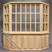 (image for) Miniature Bay Window for Dollhouses