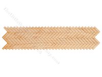 (image for) Miniature Herringbone Flooring For Dollhouses (4 pieces) - Real Wood