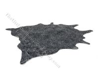 (image for) Miniature Black Pony Print Hide Rug by PRD Miniatures