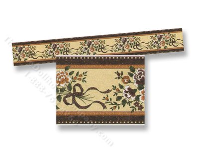(image for) Dollhouse Scale Model Wallpaper Borders