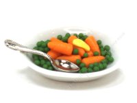 (image for) Miniature Peas and Carrots in Dish by Charlotte Willmott