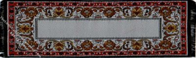 (image for) Dollhouse Scale Model Grey, Gold & Red Runner