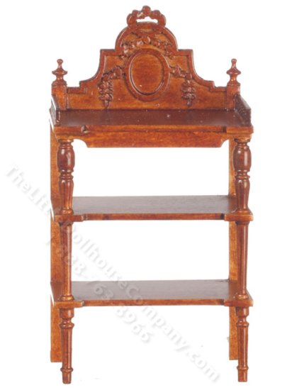 (image for) Miniature Ornate Floor Shelf for Dollhouses