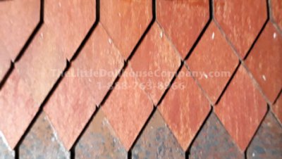 (image for) 1/144" Scale Points Roof Tiles Kit for Dollhouses