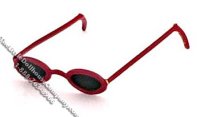 (image for) Miniature Red Sunglasses for Women for Dollhouses