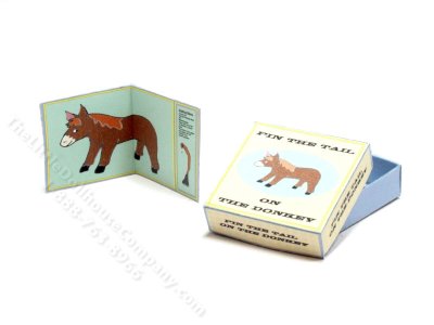 (image for) Miniature Pin the Tail on the Donkey for Dollhouses