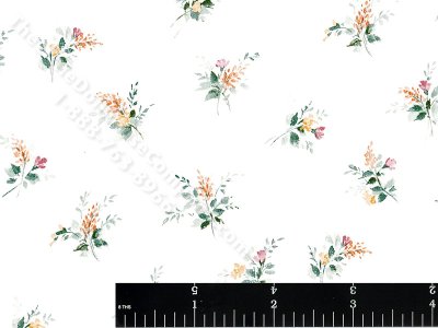 (image for) Peach Bouquet Miniature Wallpaper for Dollhouses