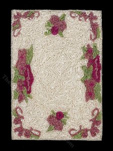 (image for) Miniature Purple Abstract Bunka Rug for Dollhouses