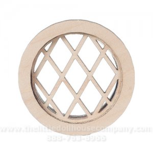 (image for) Miniature Round Diamond Working Window For Dollhouses
