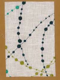 (image for) Miniature Woven Rug Abstract Dots Pattern for Dollhouses - Small