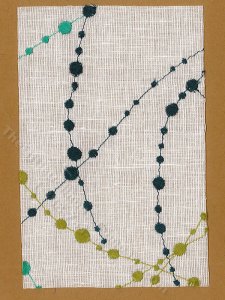 (image for) Miniature Woven Rug Abstract Dots Pattern for Dollhouses - Small