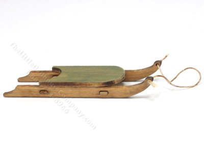 (image for) Miniature Vintage Wooden Sled