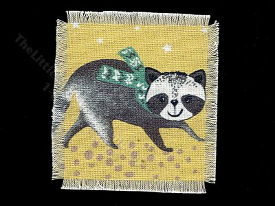 (image for) Miniature Raccoon Rug for Dollhouses