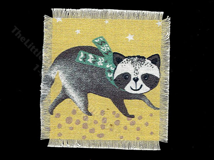 (image for) Miniature Raccoon Rug for Dollhouses