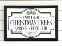 (image for) Miniature Rectangular 'Farm Fresh Christmas Tree' Board Print