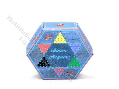 (image for) Miniature Chinese Checkers Box for Dollhouses