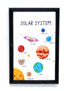 (image for) Miniature Solar System Rectangular Print