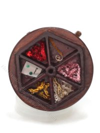 (image for) Miniature Mahogany Sewing Table with Storage