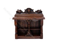 (image for) Miniature Signed Carved Cabinet by Michael Mortimer