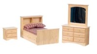 (image for) Dollhouse Miniature Captain Bed Set