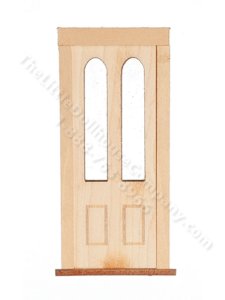 (image for) Half-Scale Dollhouse Glass Cutout Door