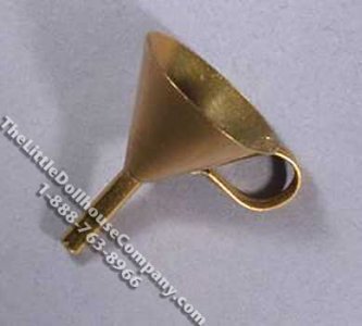 (image for) Miniature Brass Funnel for Dollhouses