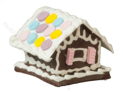 (image for) Miniature Gingerbread House for Dollhouses
