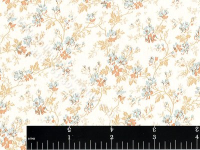 (image for) Metallic Floral Miniature Wallpaper for Dollhouses