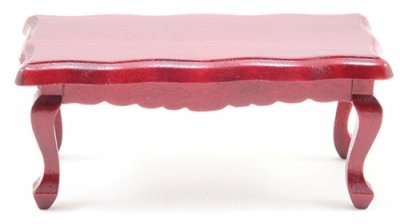 (image for) Dollhouse Miniature Mahogany Coffee Table