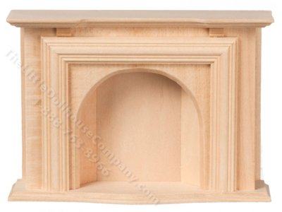 (image for) Miniature Standard Wooden Fireplace for Dollhouses