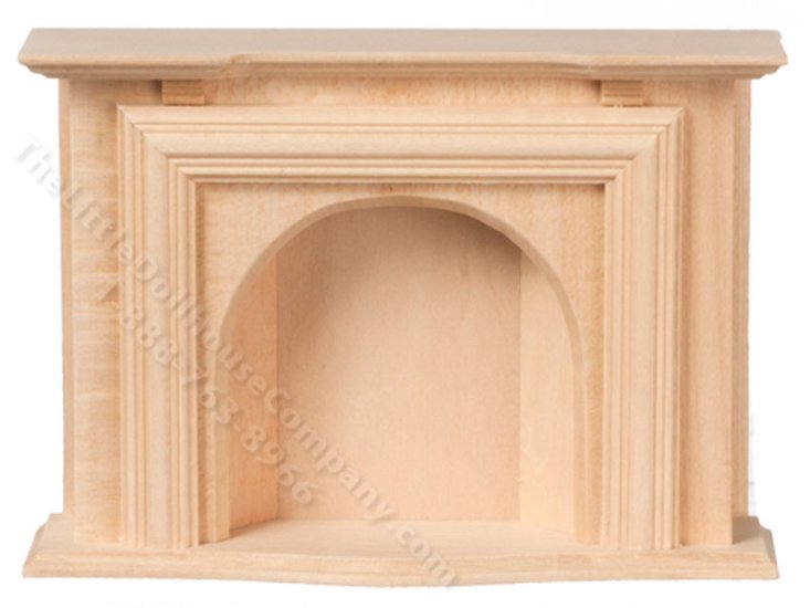 (image for) Miniature Standard Wooden Fireplace for Dollhouses
