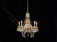 (image for) Dollhouse Miniature 12V Helene Crystal Chandelier