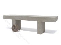 (image for) Miniature Concrete Garden Bench for Dollhouses