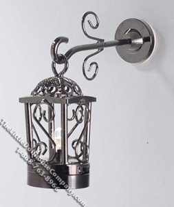(image for) Miniature Battery Operated Two Piece Black Coach Lamp