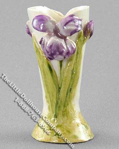 (image for) Miniature Purple Iris Vase by Veronique Cornish