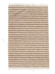(image for) Miniature White and Lilac Striped Rug for Dollhouses