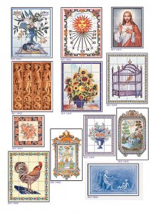 (image for) Dollhouse Scale Model Wall Tiles