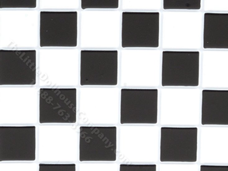 (image for) Miniature Black and White Tile Floor