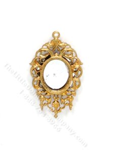 (image for) Miniature Ornate Gold Frame Mirror for Dollhouses