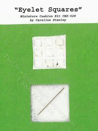 (image for) "Eyelet Squares" Dollhouse Pillow Kit