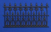(image for) Ornate Fencing Black for Dollhouse Scale Models, 1 pc