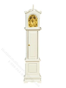 (image for) Miniature Grandfather Clock, White