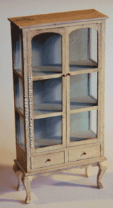 (image for) Miniature Display Cabinet Kit for Dollhouses