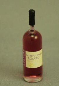 (image for) Dollhouse Scale Model Replica Bottle of Rose