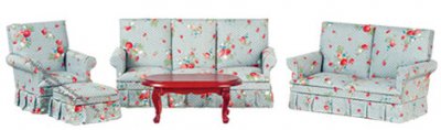 (image for) Miniature Living Room Set For Dollhouses