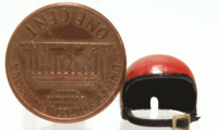 (image for) Miniature Half-Scale Red Motorcycle Helmet by Judith Blondell