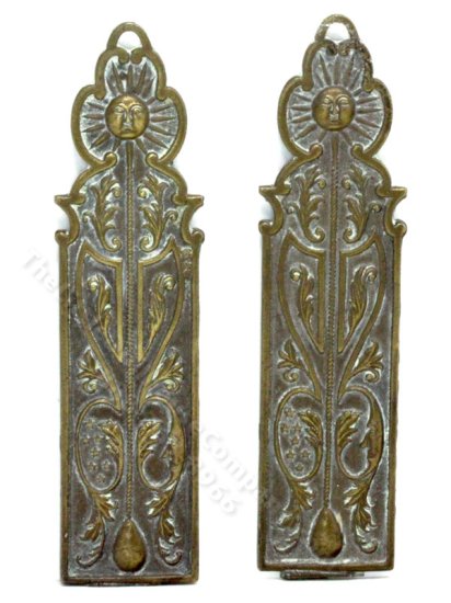 (image for) Miniature Pair of Brass Friezes for Dollhouses