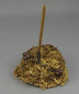 (image for) Dollhouse Scale Model Manure Pile with Pitch Fork