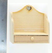 (image for) Miniature Unfinished Small Wall Hanging Shelf