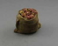 (image for) Dollhouse Scale Model Sack of Turnips